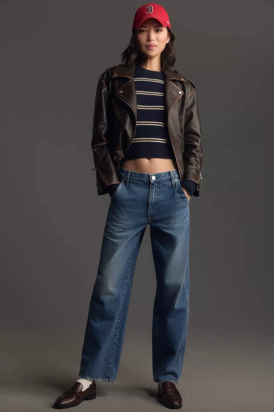 Amo | Jocelyn Trouser Jeans In Two Timing Straight Leg Denim 24
